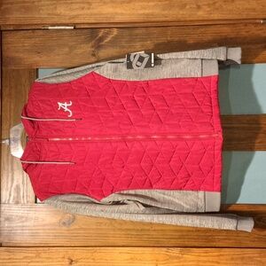 Colosseum NWT Alabama Crimson Tide Women's Size Large Zip Jacket